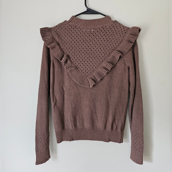 Aritzia Wilfred Crochet Pointelle Sweater - Picture 7 of 8
